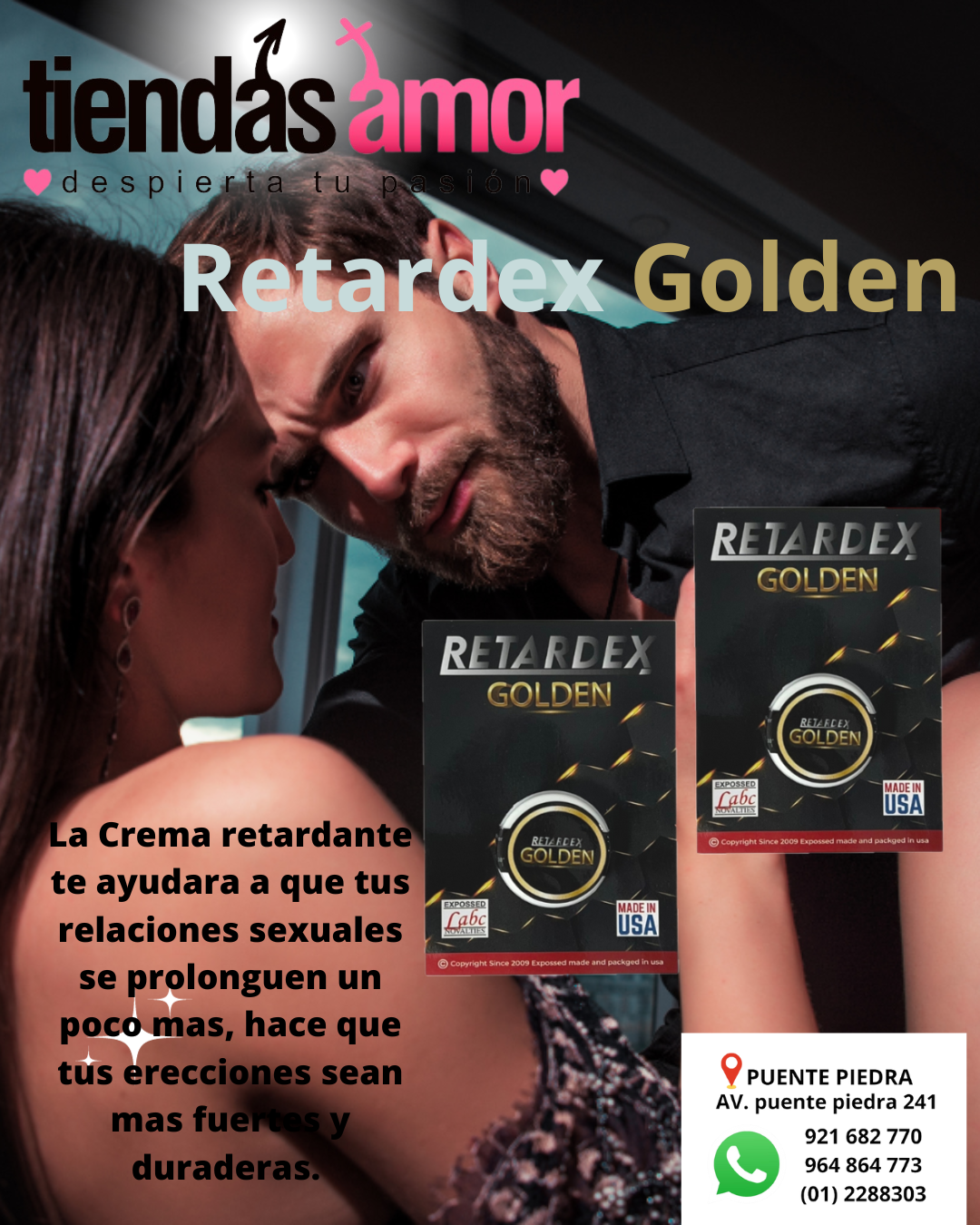 Retardex GOLDEN Eyaculación Precoz 